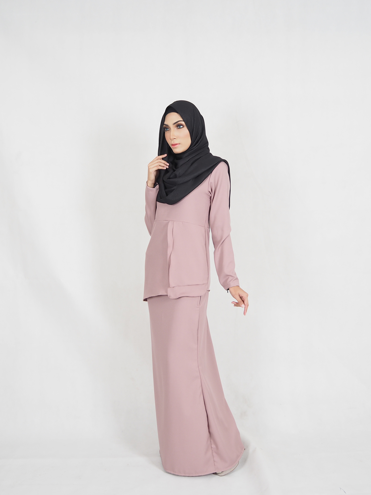 SW4432 Baju Kurung (Plus Size Maternity) Pink