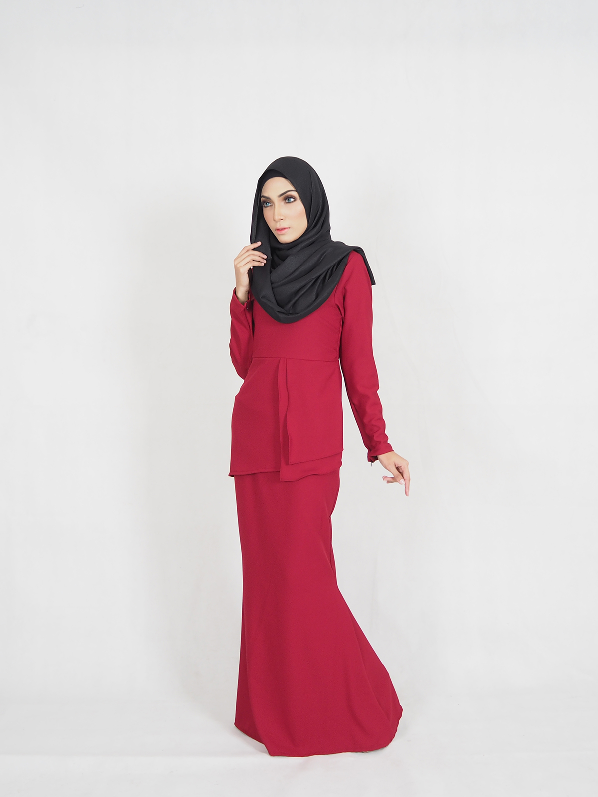 SW4432 Baju Kurung (Plus Size Maternity) Red
