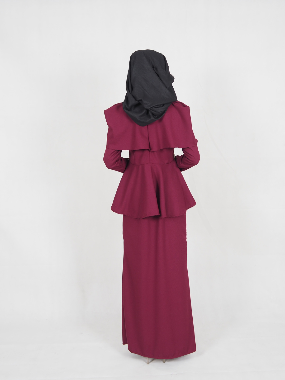 SW4433 Baju Kurung (Plus Size Maternity) Maroon