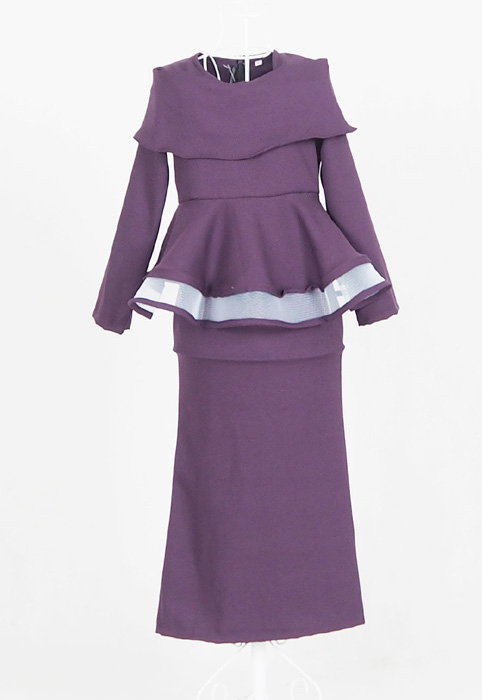 SW4458 Baju Kurung Kid Purple