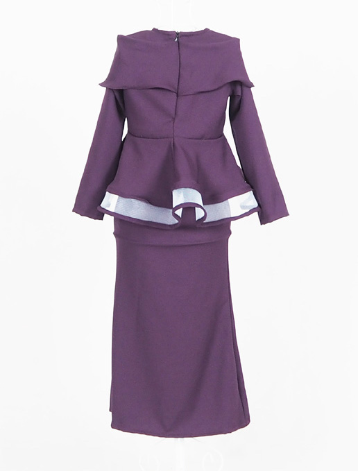 SW4458 Baju Kurung Kid Purple