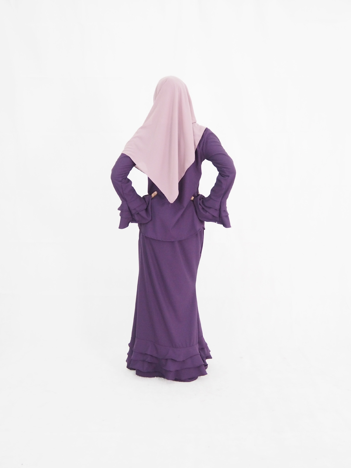 SW4461 Baju Kurung (Plus Size) Purple