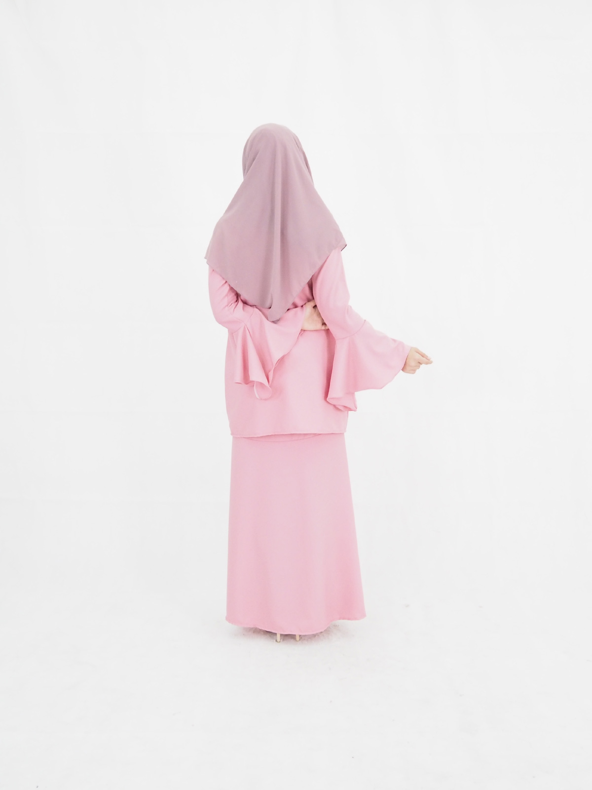 SW4462 Baju Kurung (PLUS SIZE) Pink