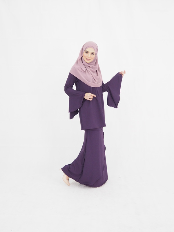 SW4462 Baju Kurung (PLUS SIZE) Purple