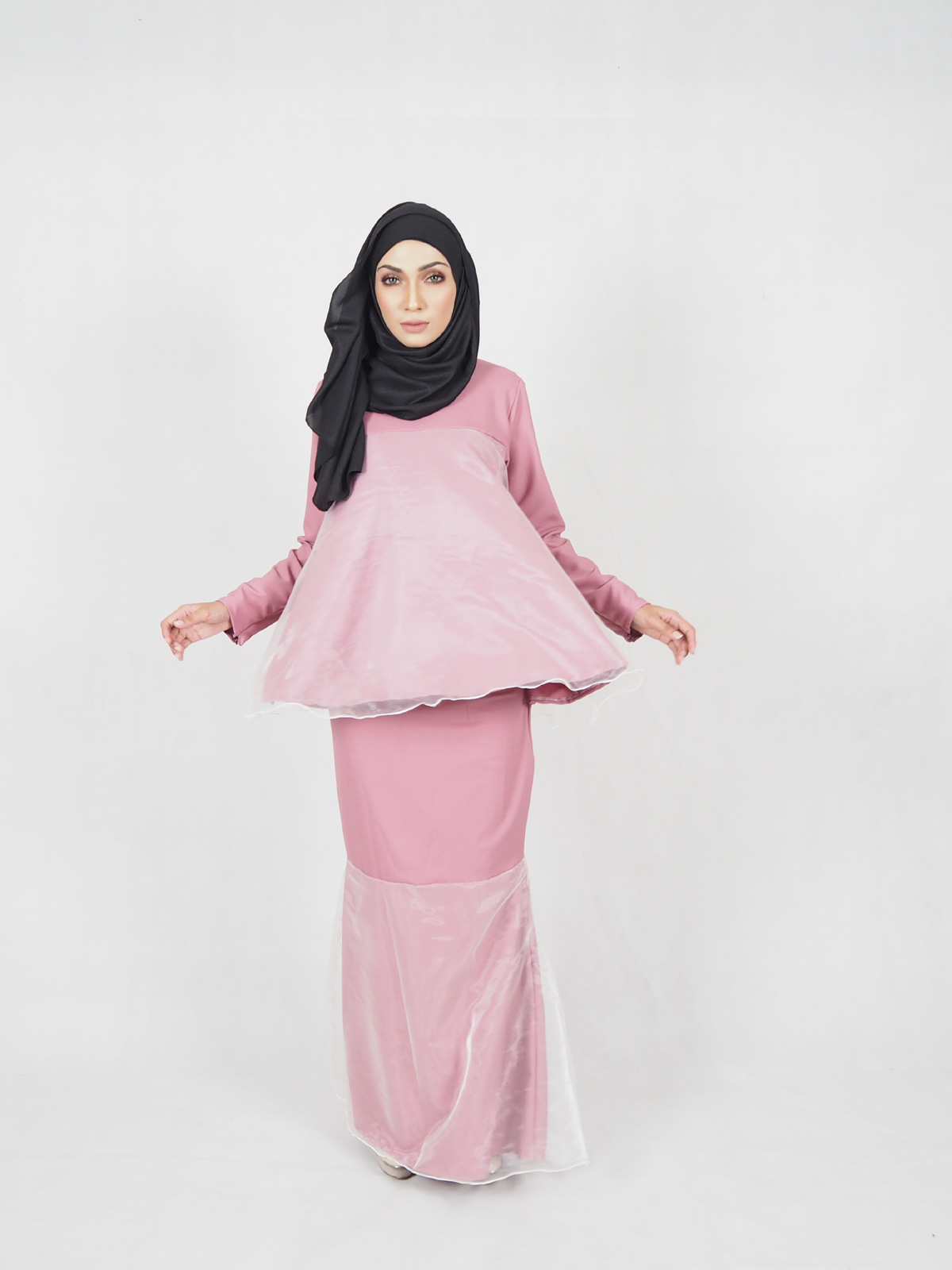 SW4502 Baju Kurung Pink