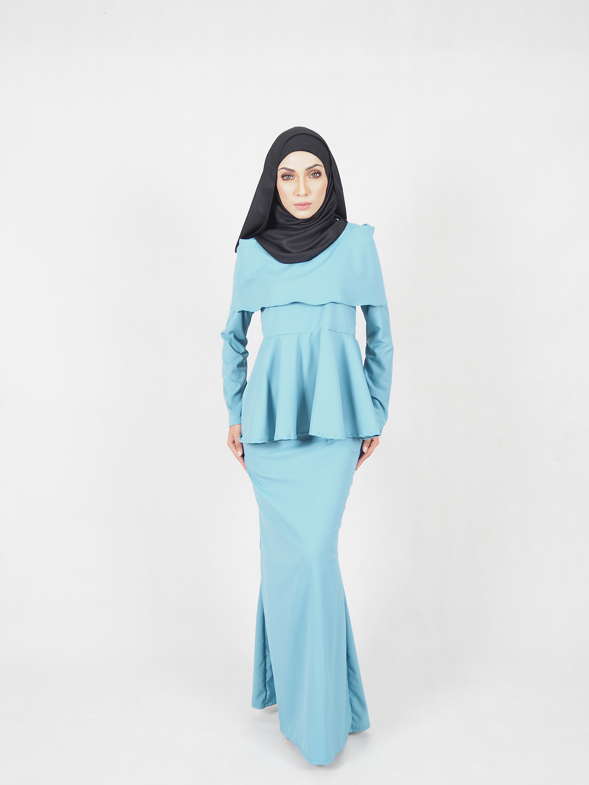 SW4506 Baju Kurung Blue