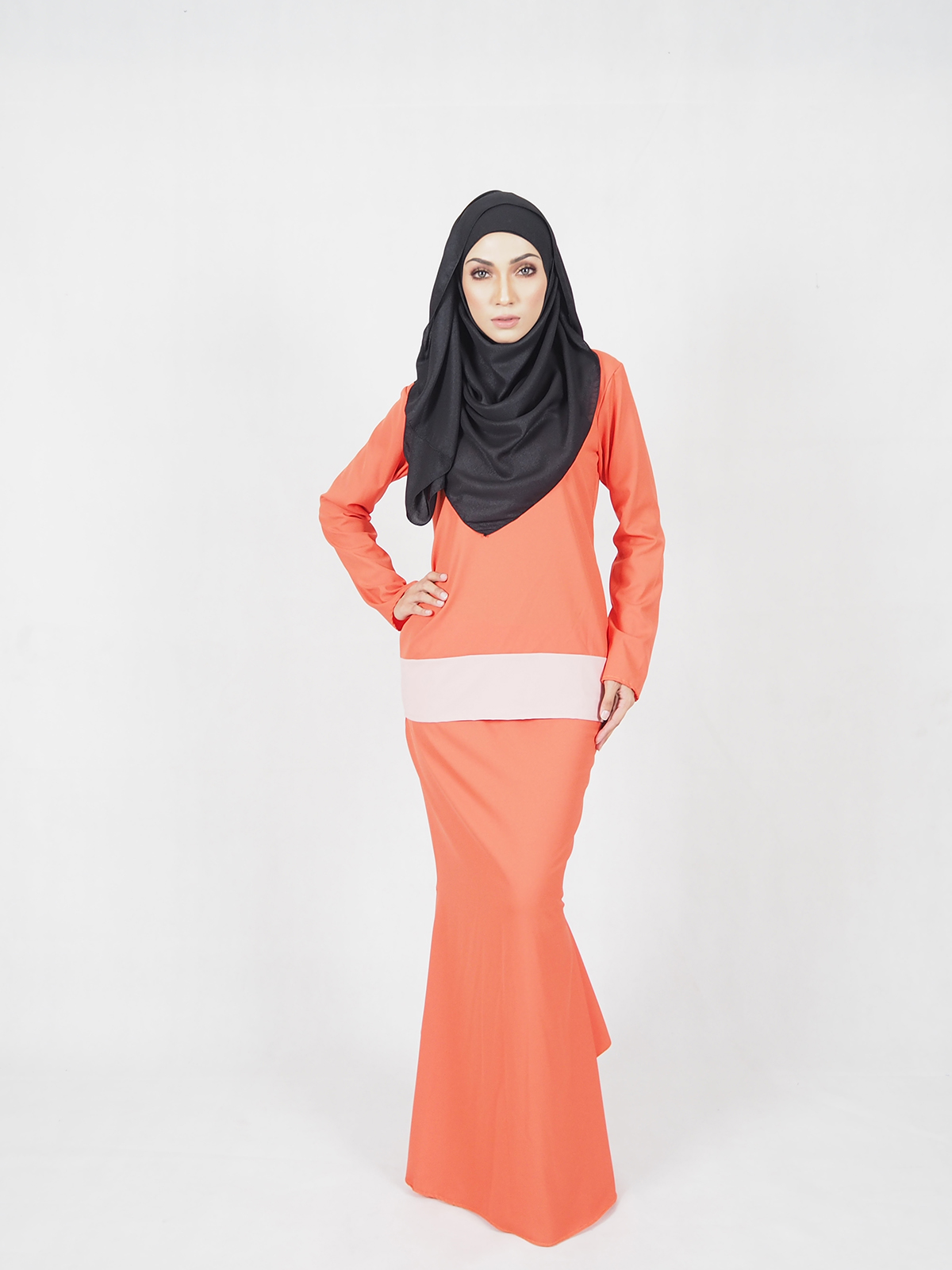 SW4510 Baju Kurung Orange