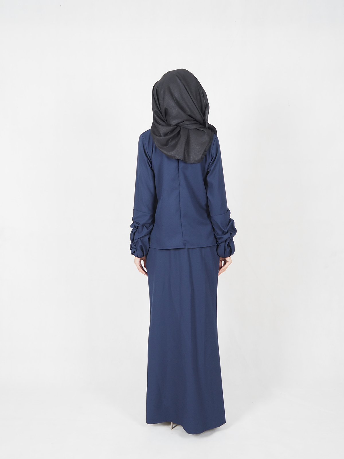 SW4517 Baju Kurung Dark Blue