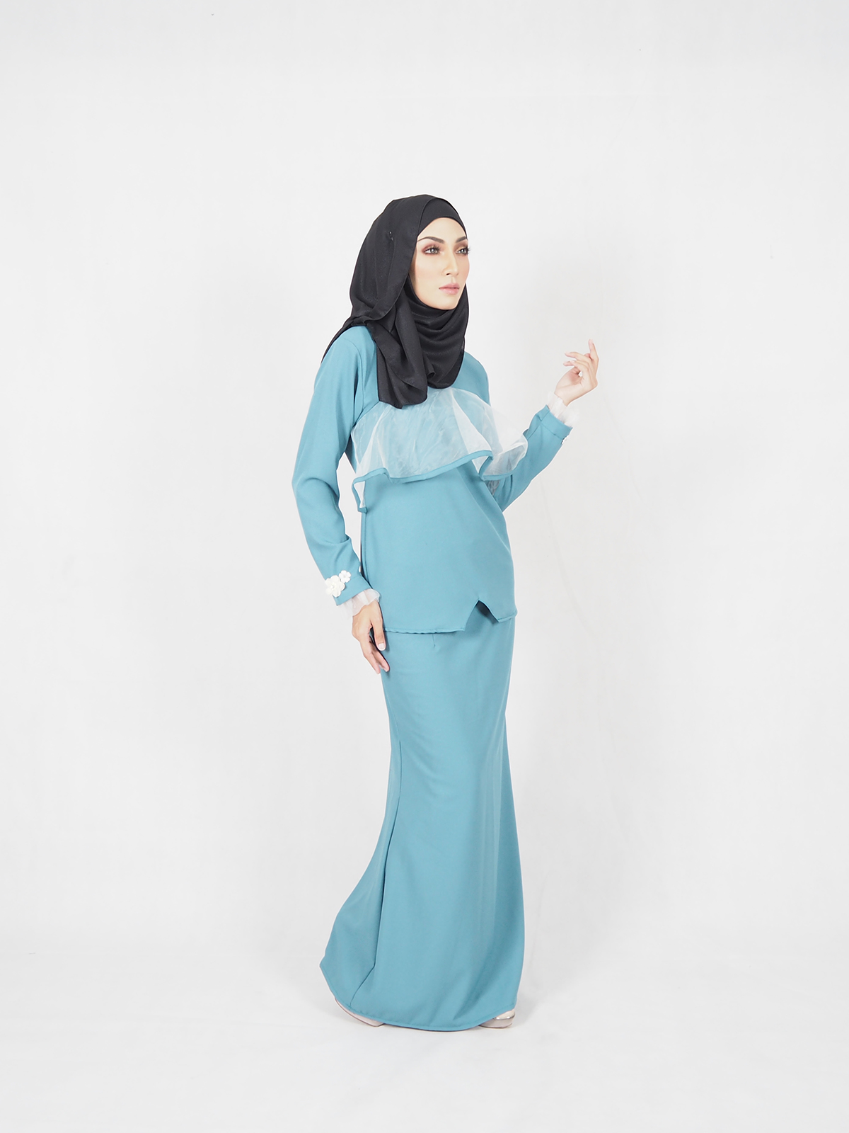 SW4522 Baju Kurung Blue