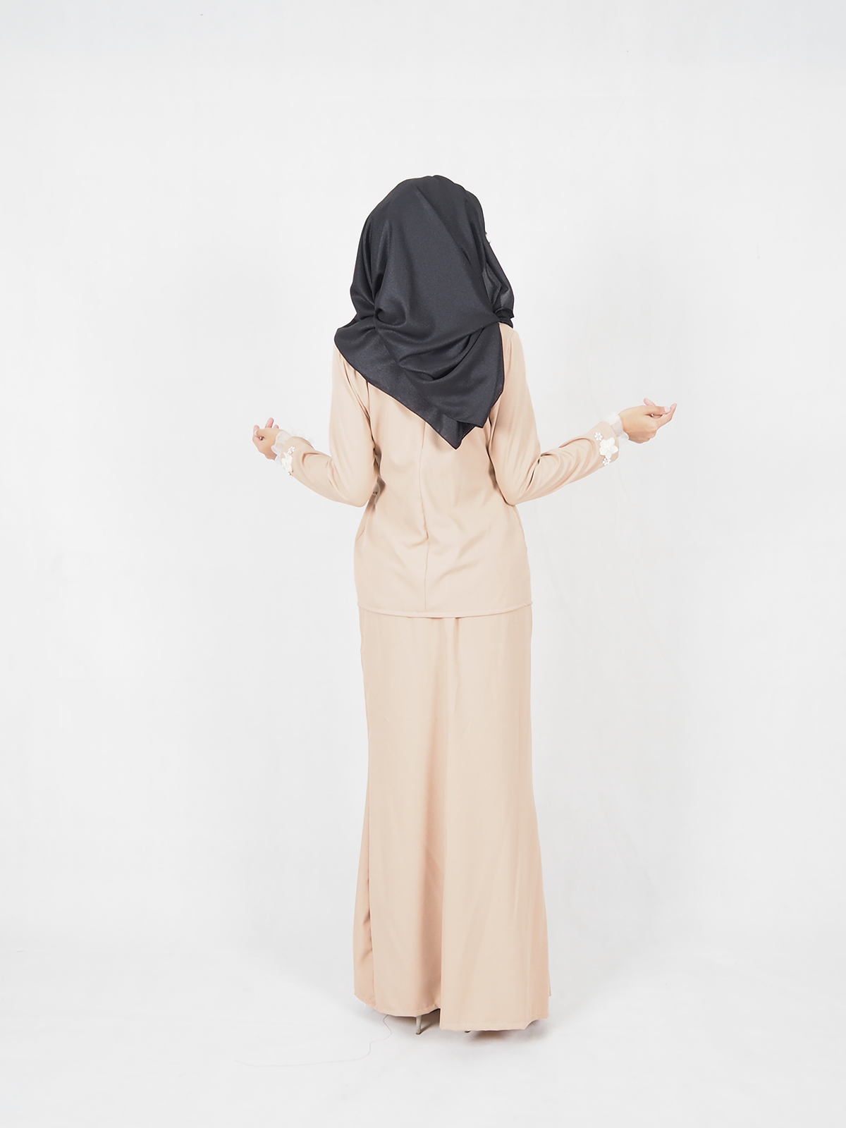 SW4522 Baju Kurung Dark Brown