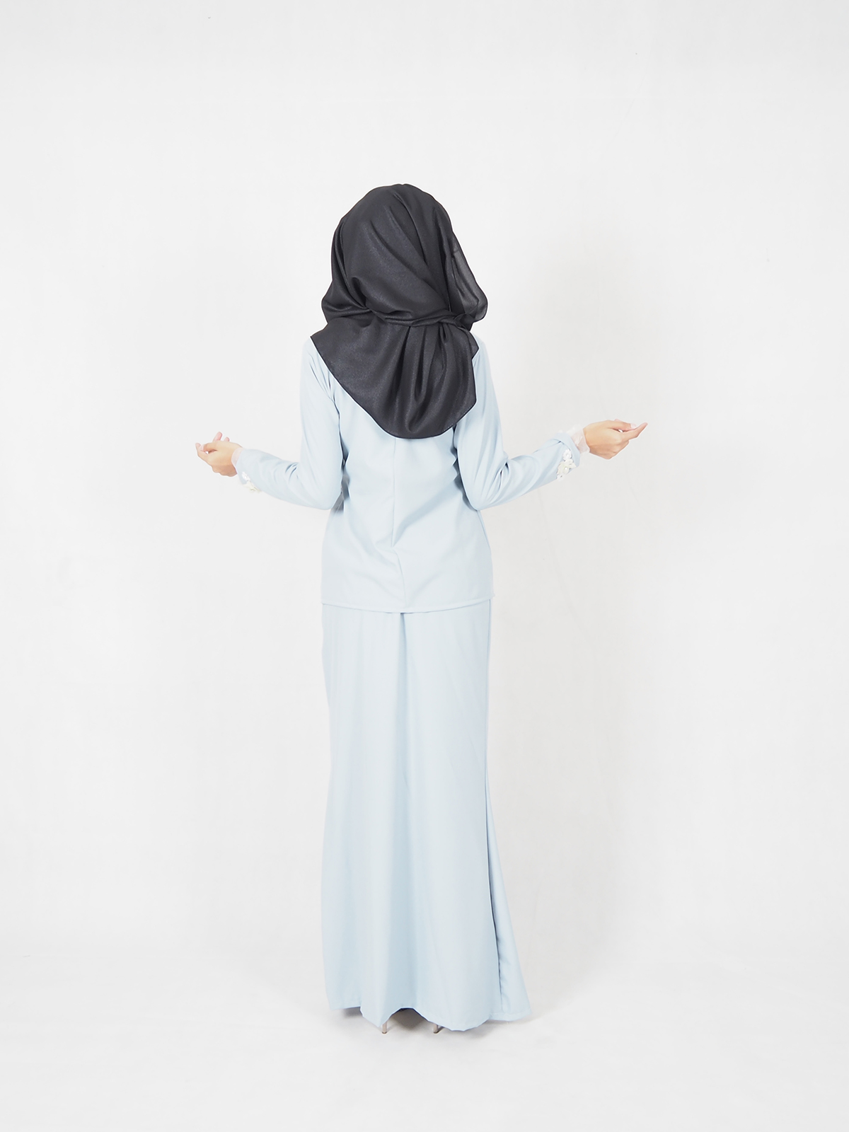 SW4522 Baju Kurung Light Blue