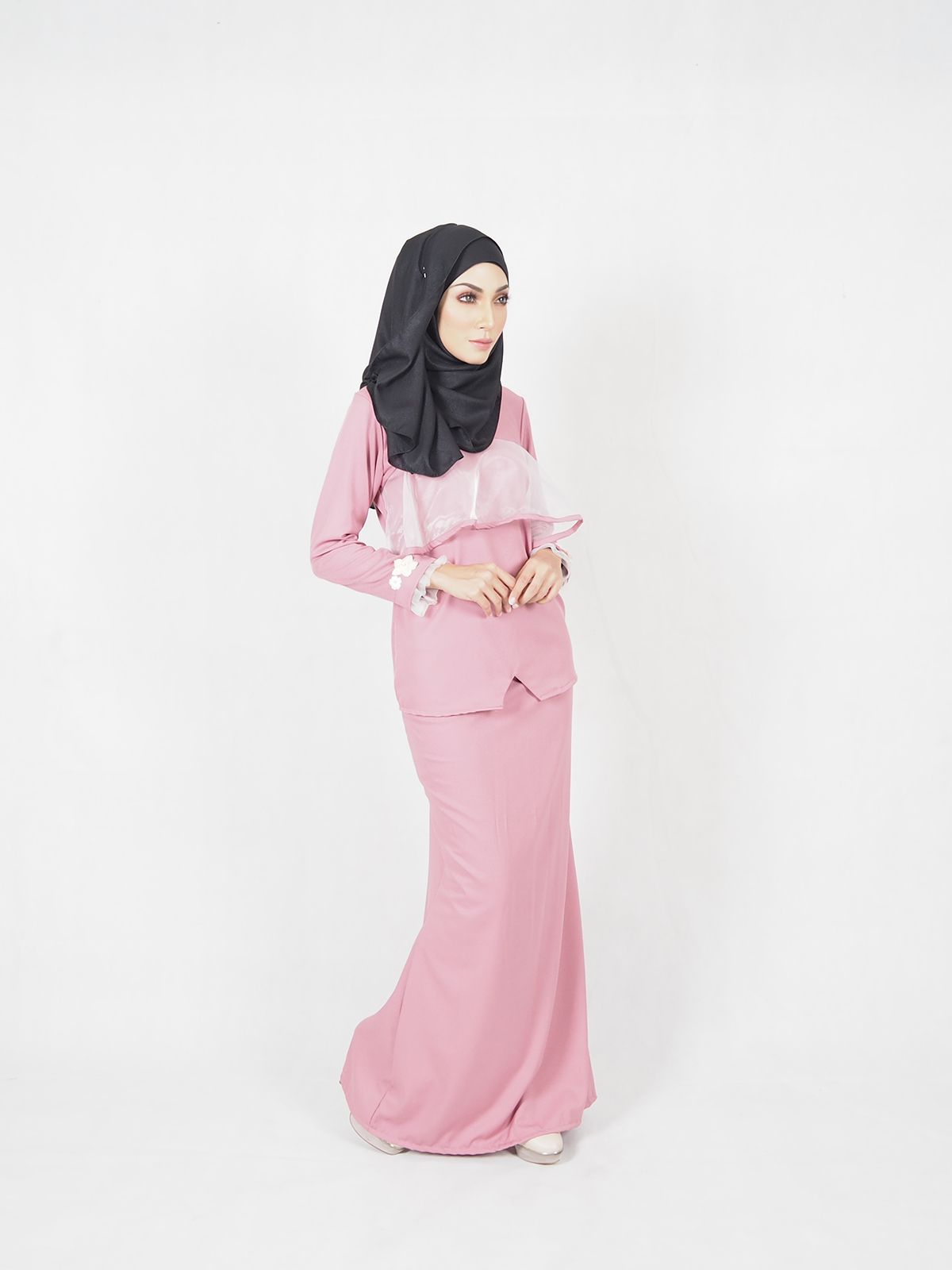 SW4522 Baju Kurung Pink