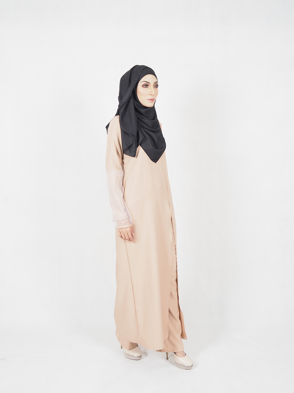 SW4534 Blouse & Pant Set Dark Brown