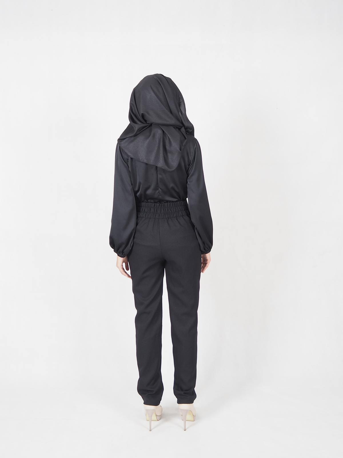 SW4535 Blouse & Pant Set Black