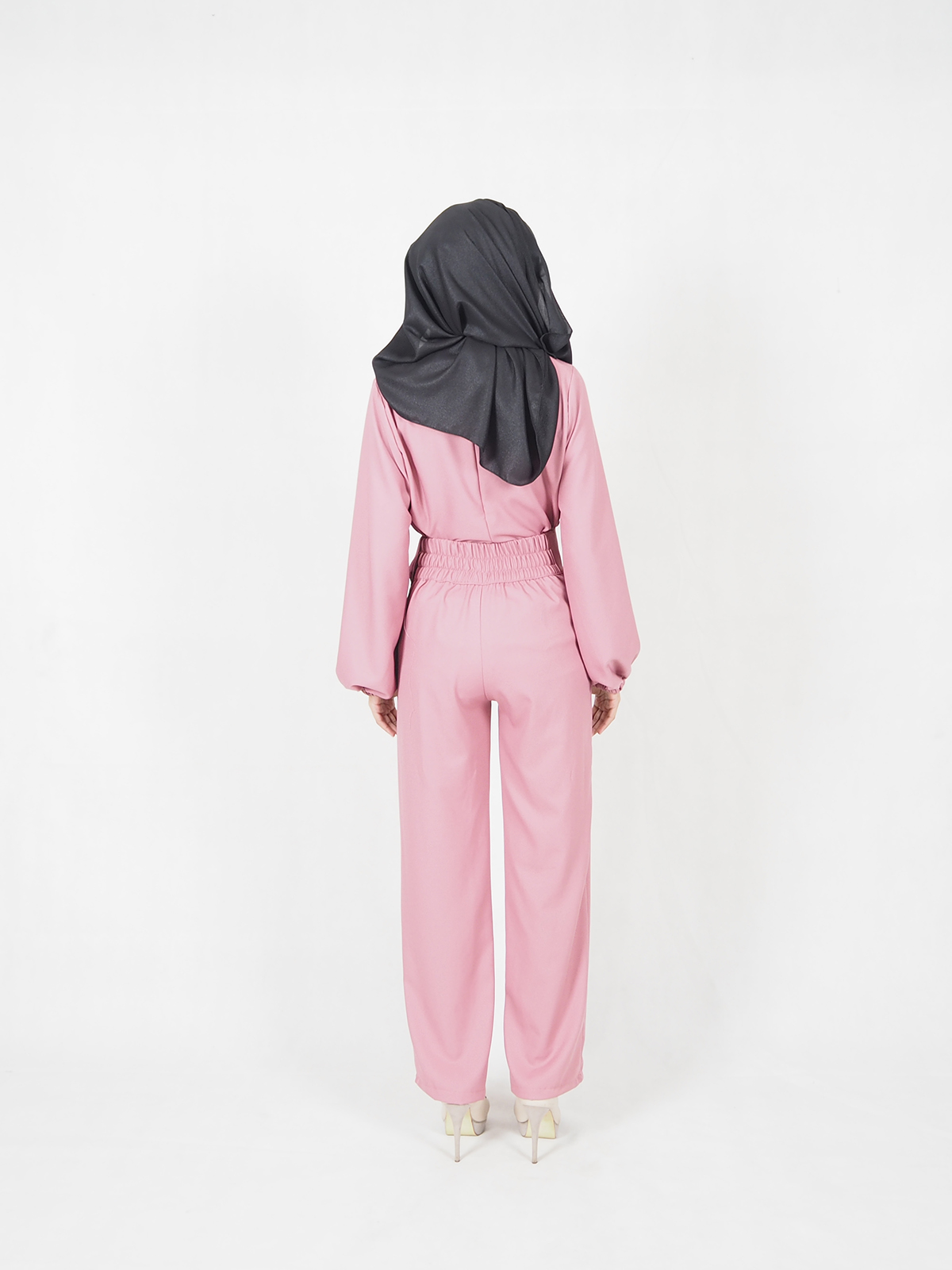 SW4535 Blouse & Pant Set Pink