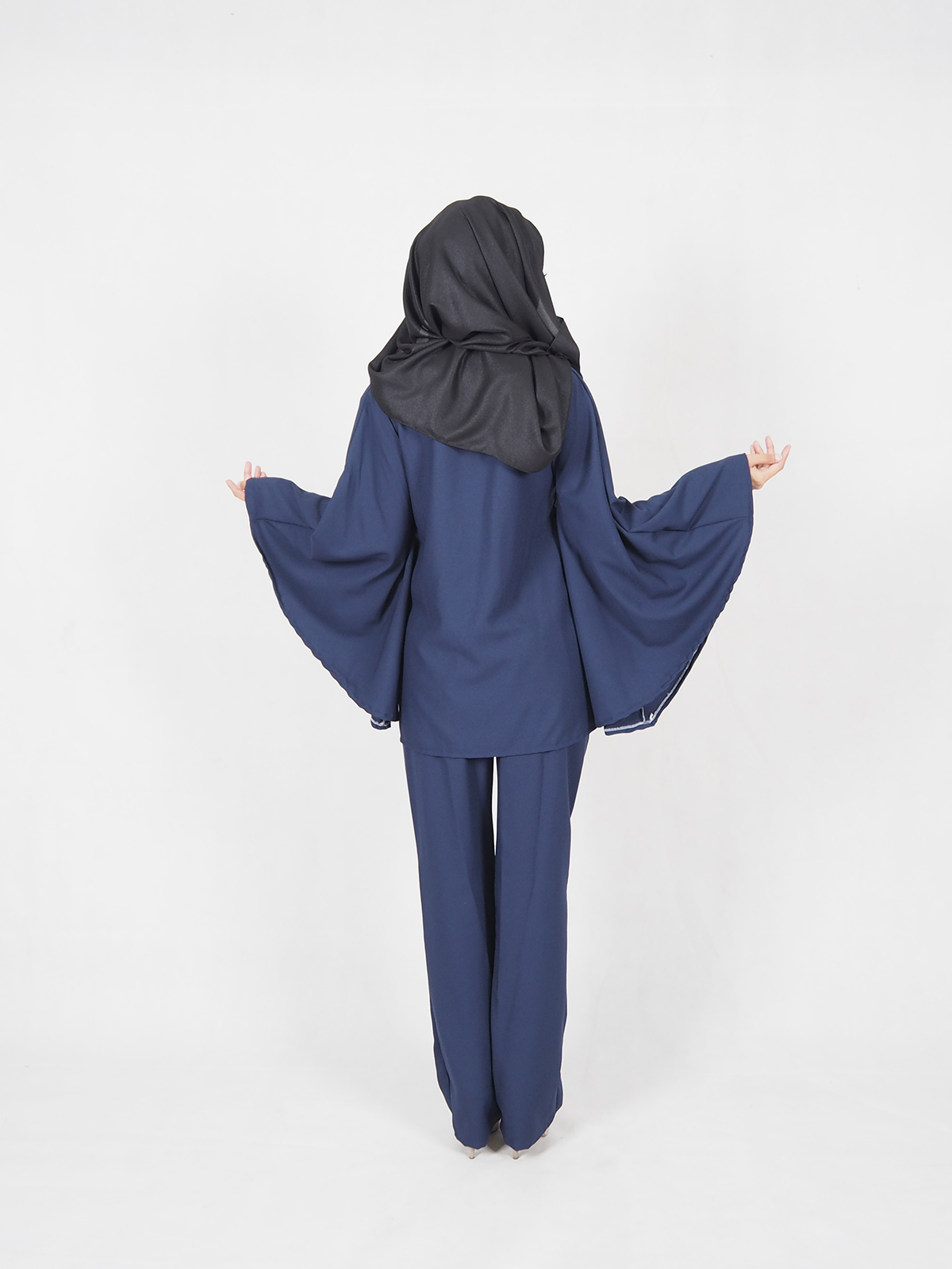 SW4536 Blouse & Pant Set Dark Blue