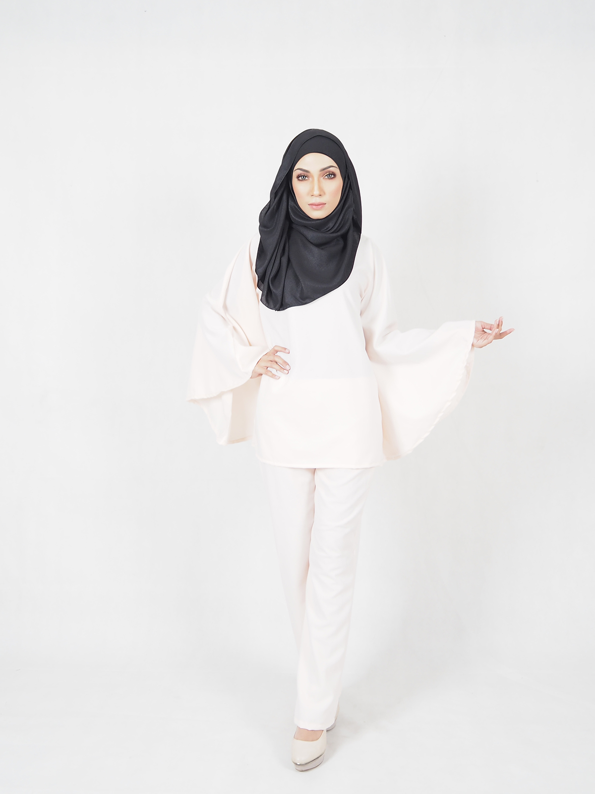 SW4536 Blouse & Pant Set Peach