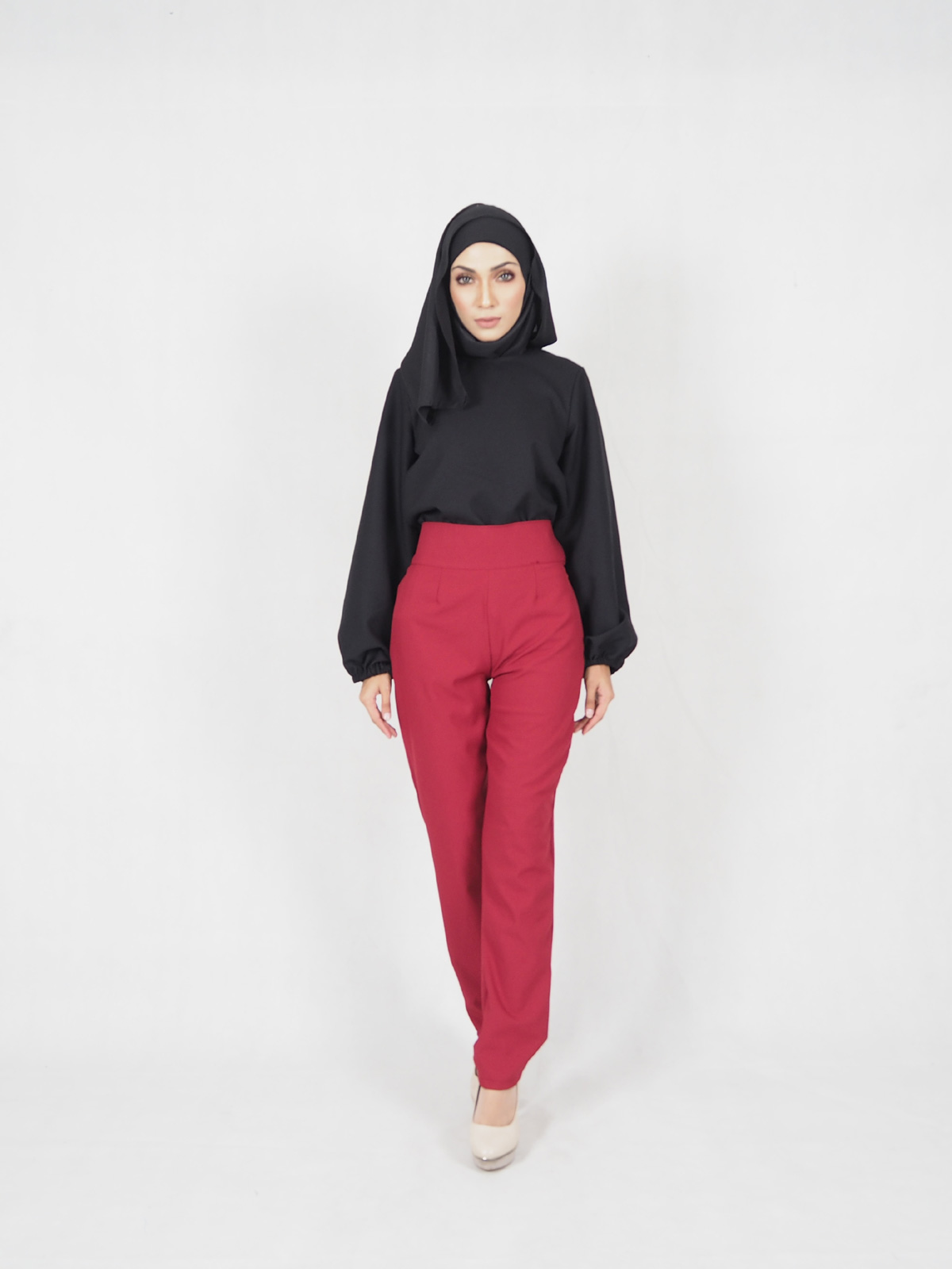 SW4538 High Waist Pant Maroon