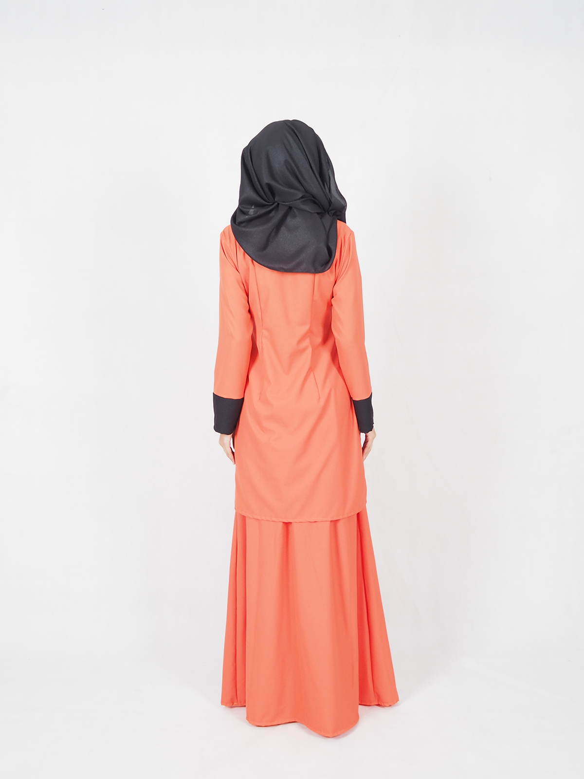 SW4549 Baju Kurung (Plus Size) Orange