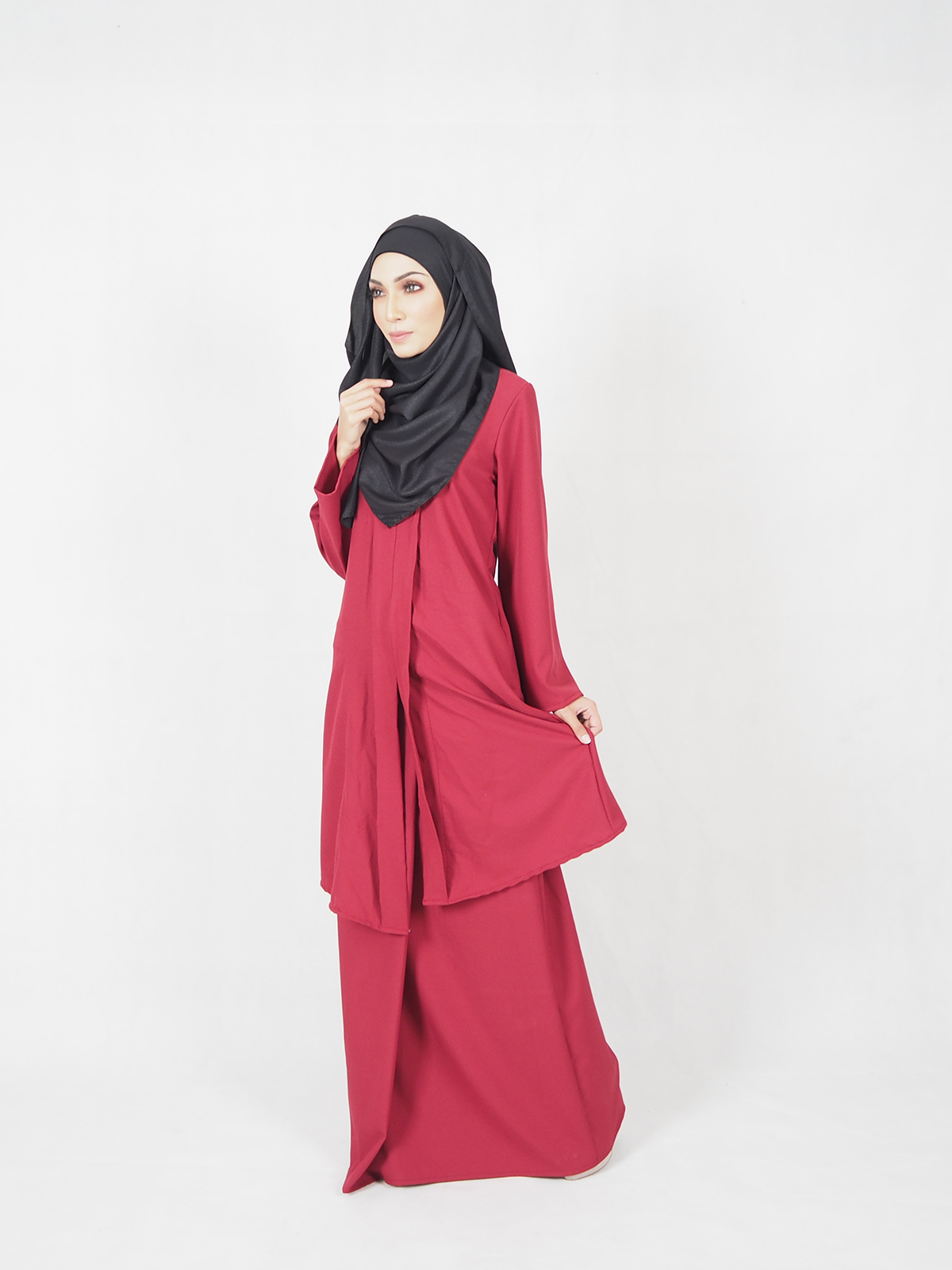 SW4557 Kebarung (Plus Size) Maroon