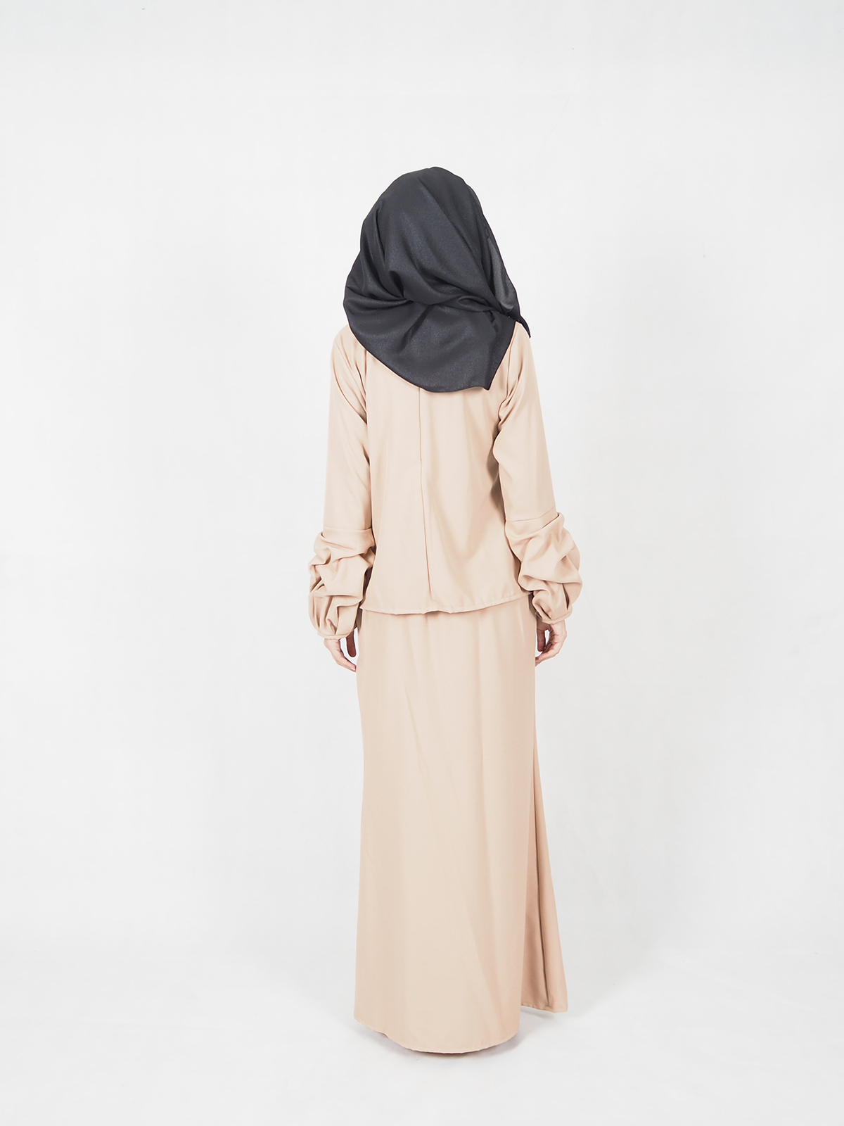 SW4563 Baju Kurung (Plus Size) Dark Brown 
