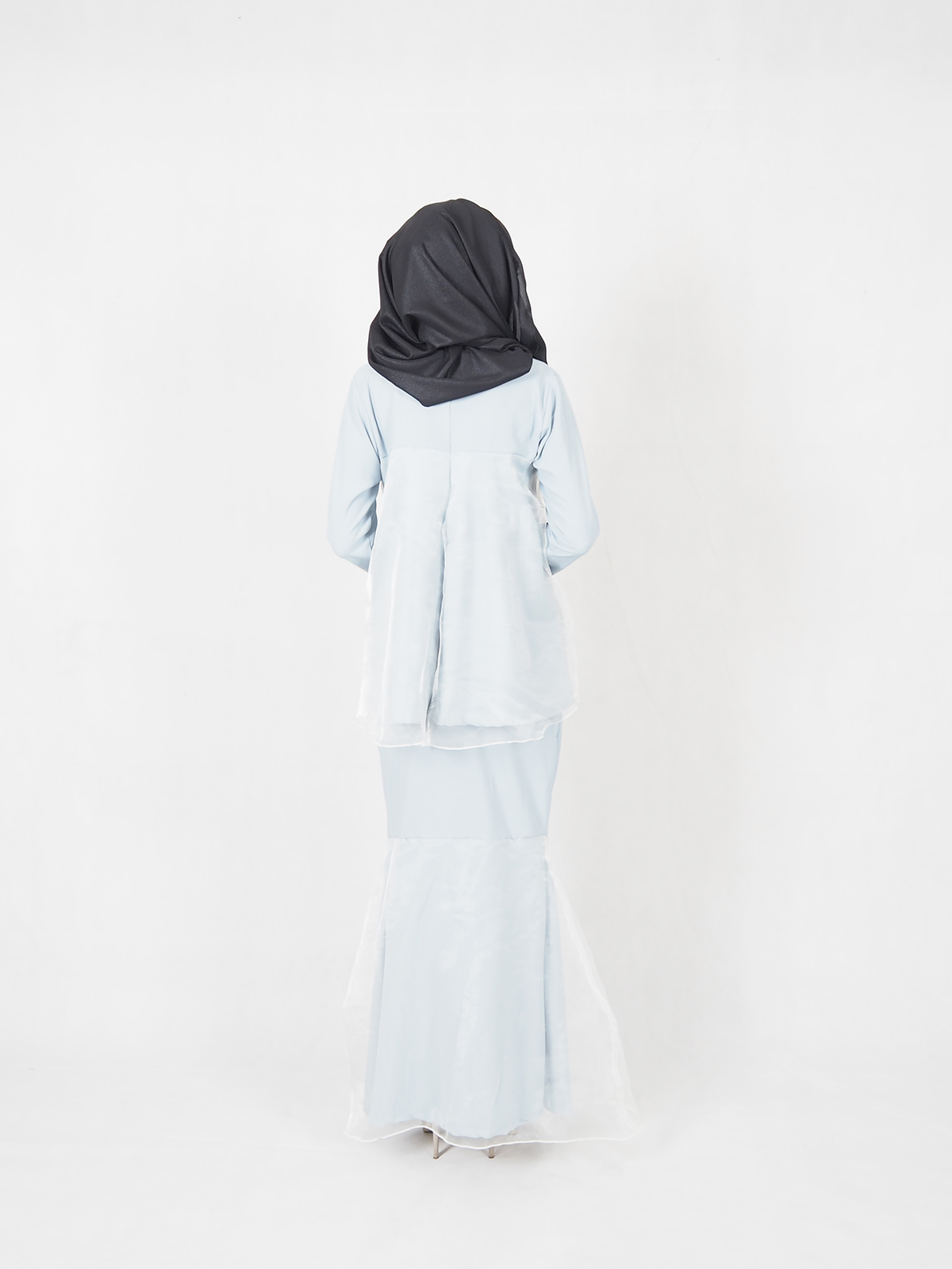 SW4572 Baju Kurung (Plus Size) Light Blue