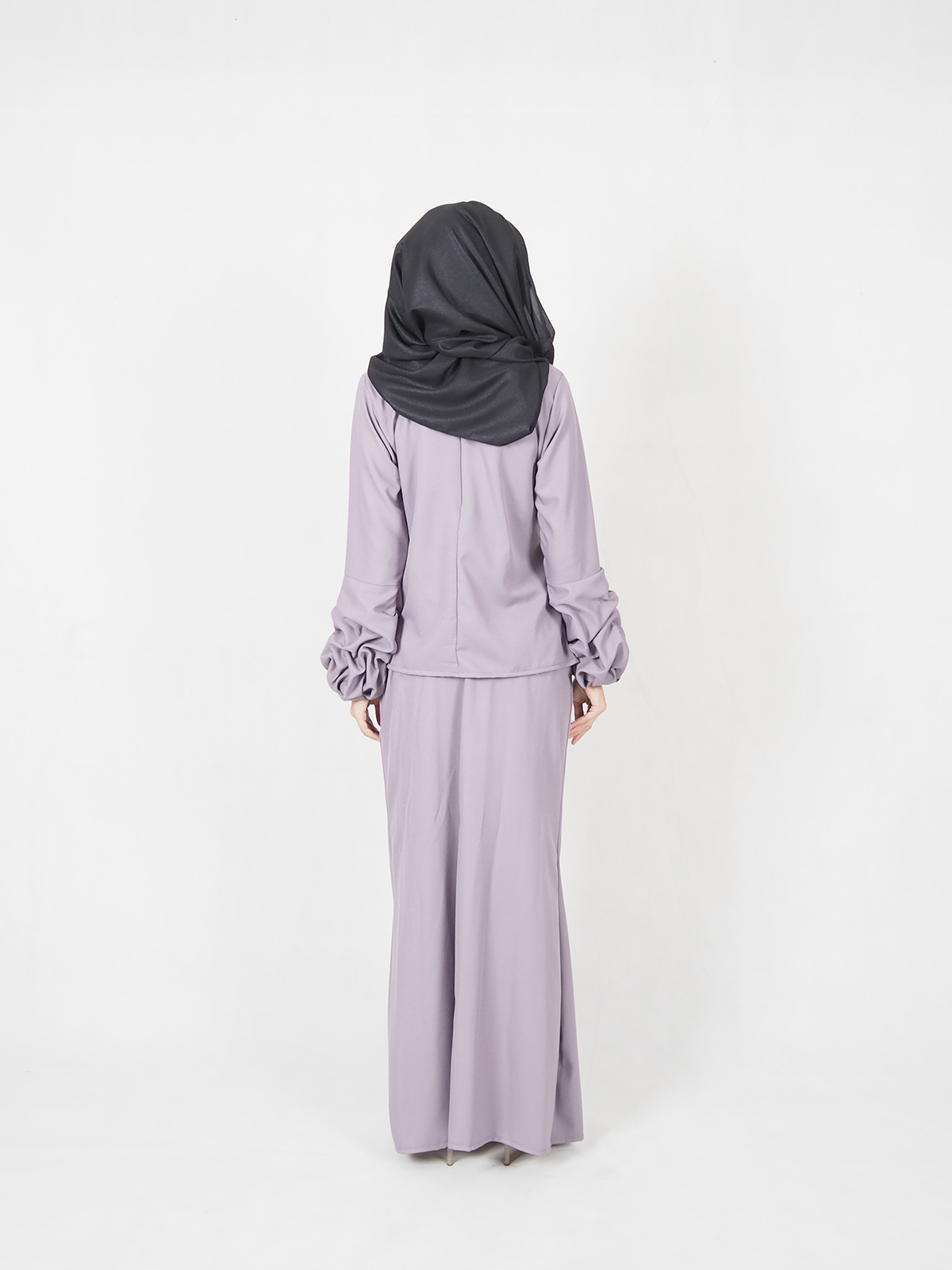 SW4573 Baju Kurung (Plus Size) Grey