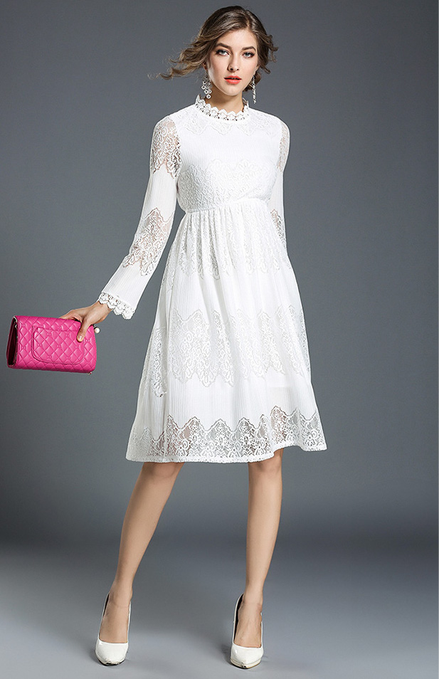 VW10733 Elegant Dress White
