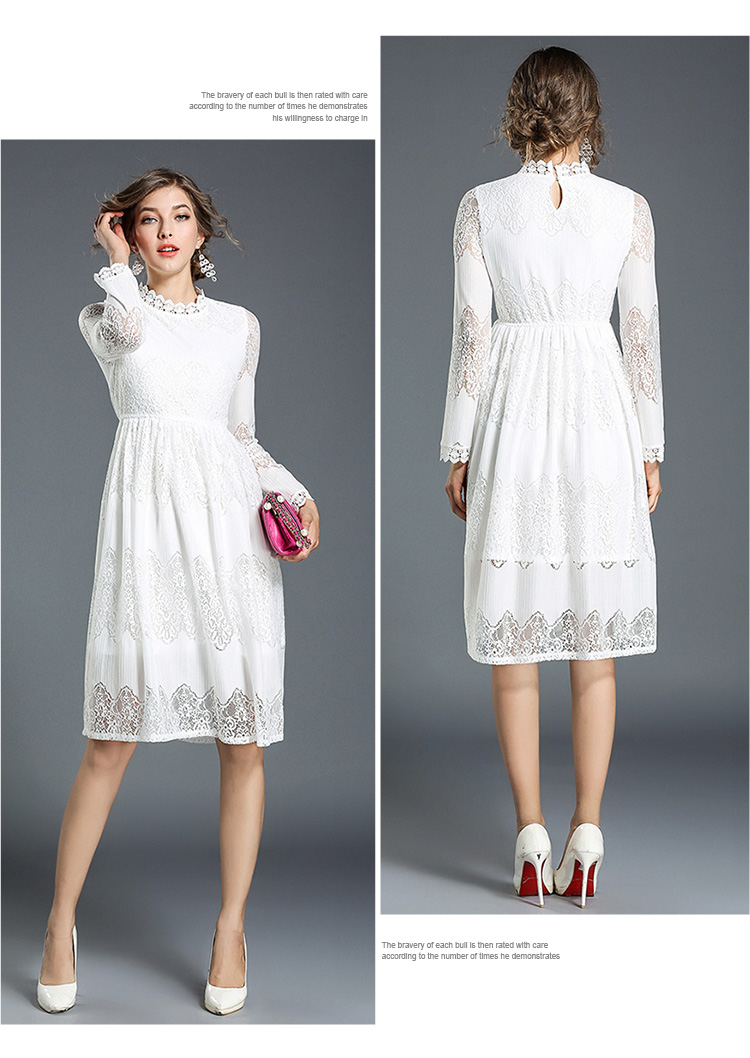 VW10733 Elegant Dress White