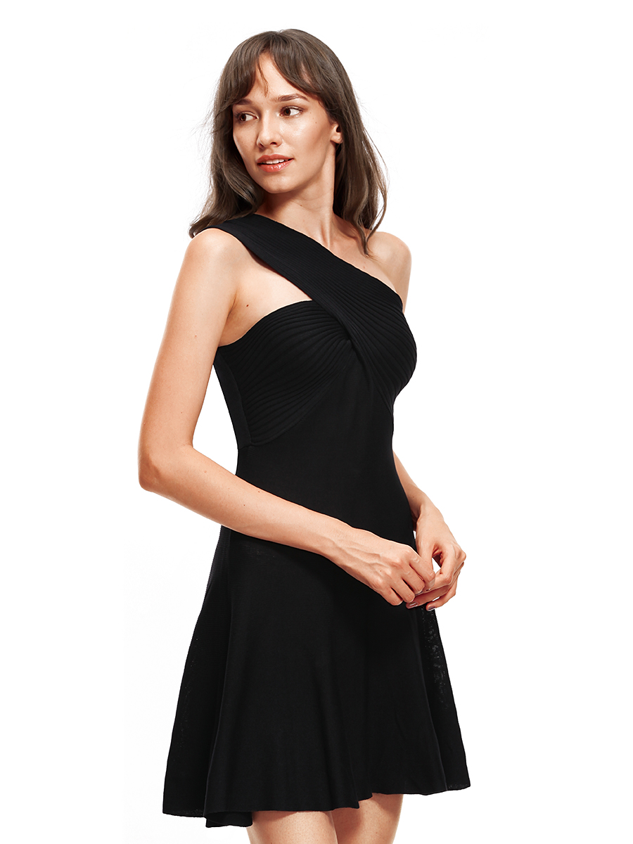 EW20106 Stylish Dress Black
