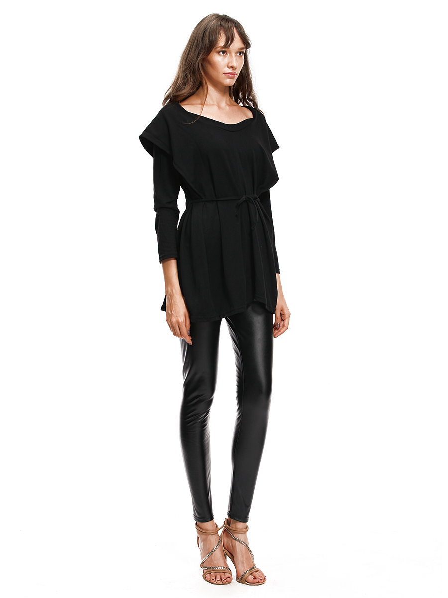 EW20107 Fashion Hooded Top Black