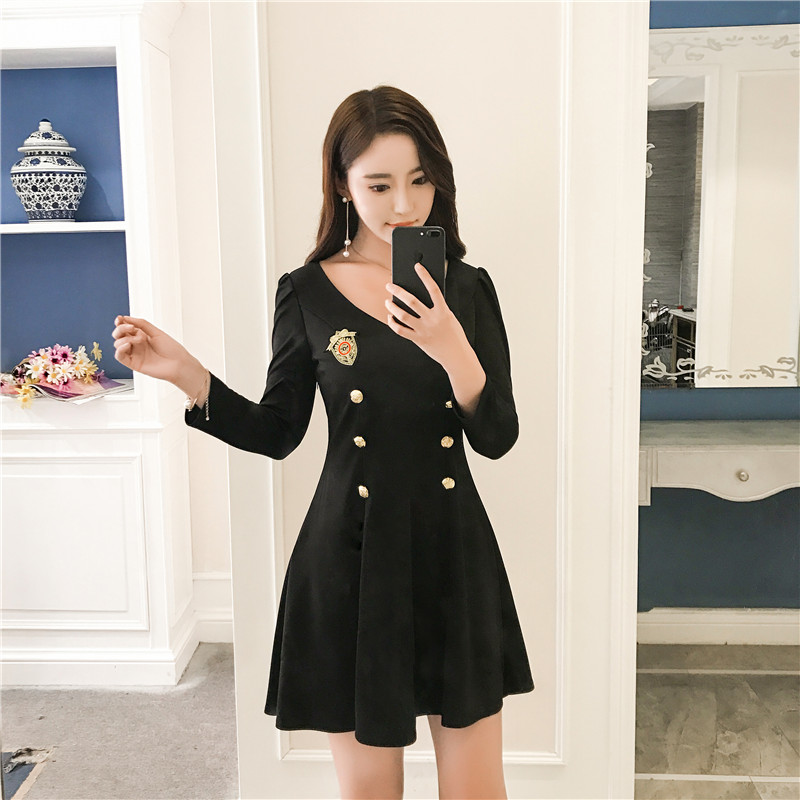 EW20162 Sexy Dress Black