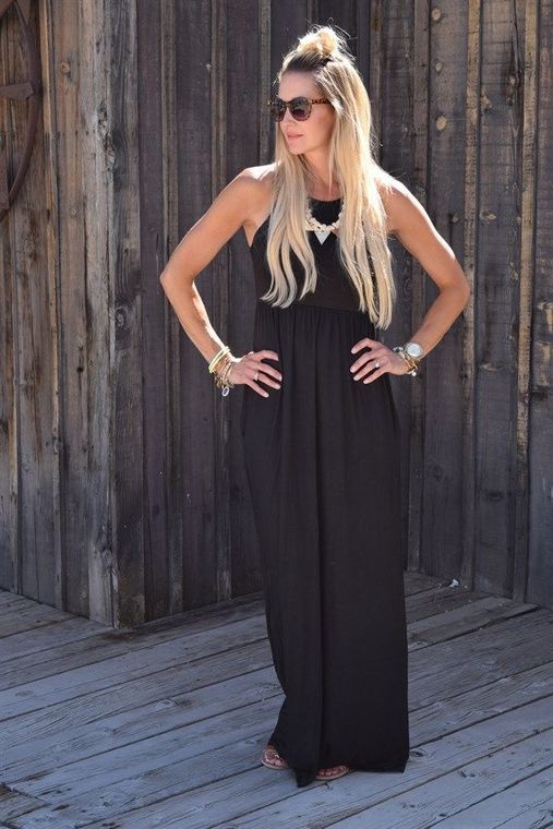 EW20163 Europe Fashion Dress Black