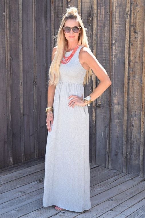 EW20163 Europe Fashion Dress Grey