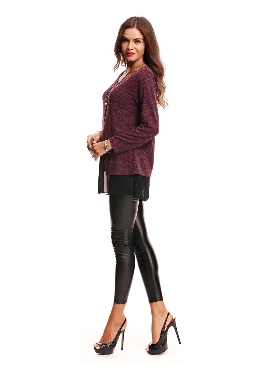 EW20171 Europe Fashion Top Purple