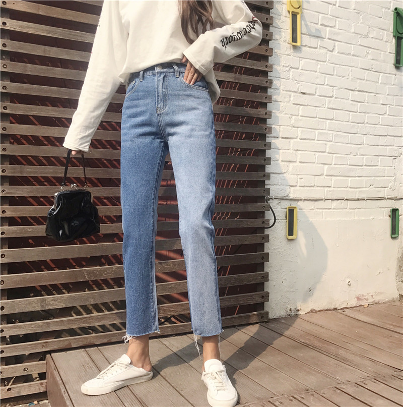 EW20180 Fashion Denim Pant Blue