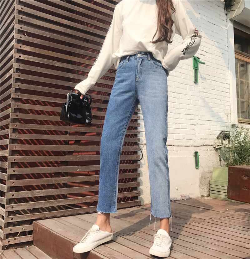 EW20180 Fashion Denim Pant Blue