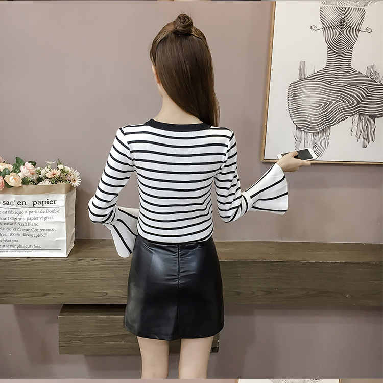 EW20193 Fashion Stripe Top White