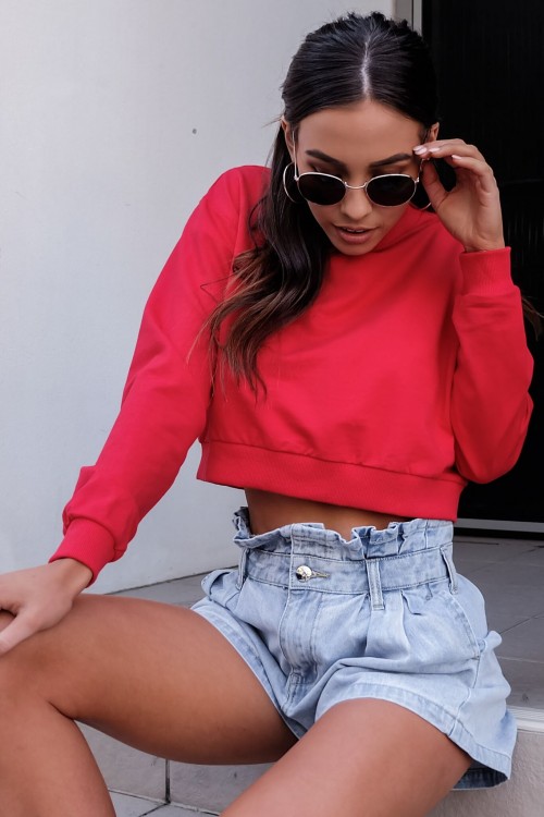 EW20206 Fashion Top Red