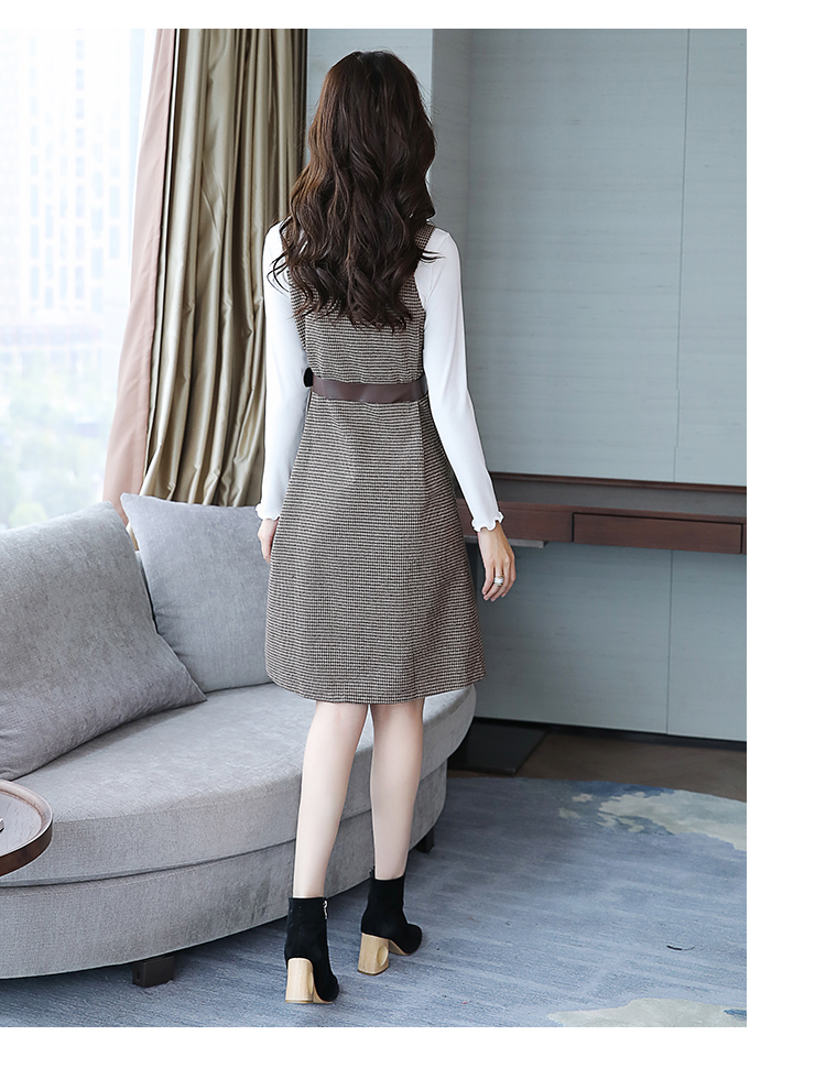 EW20242 Stylish Top and Dress Set Khaki