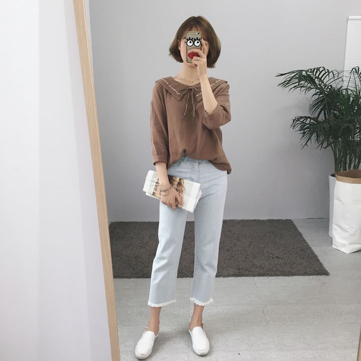 EW20268 Stylish Top Khaki