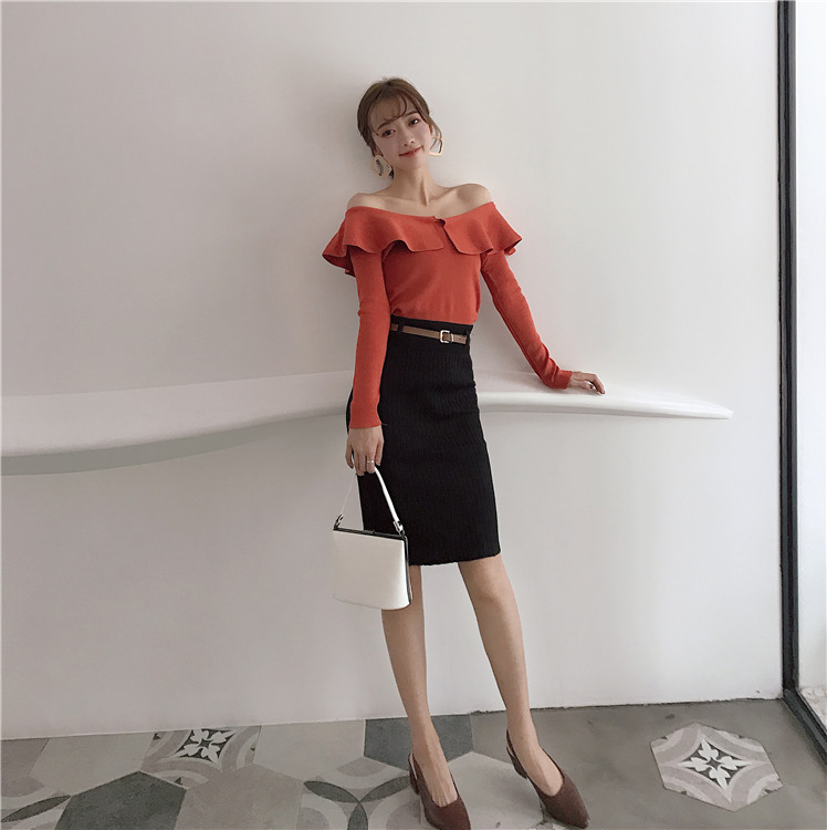 EW20273 Elegant Skirt Black