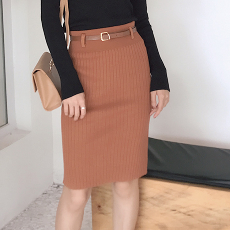 EW20273 Elegant Skirt Brown