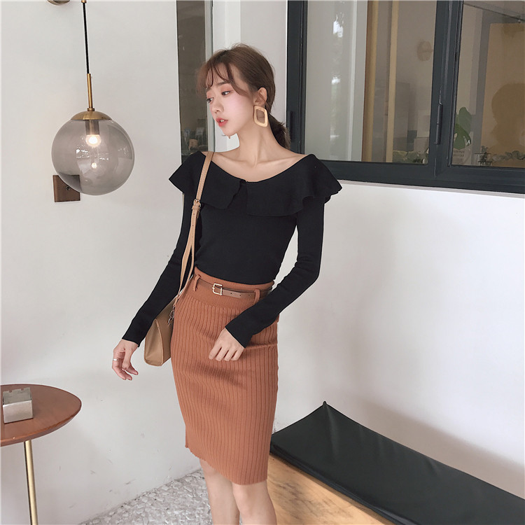 EW20273 Elegant Skirt Brown