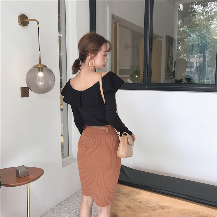 EW20273 Elegant Skirt Brown