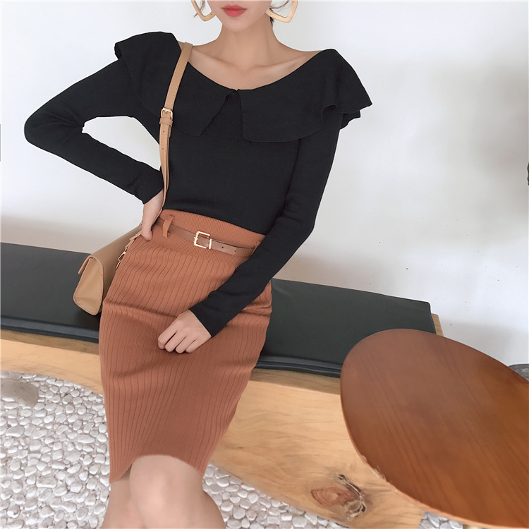 EW20273 Elegant Skirt Brown