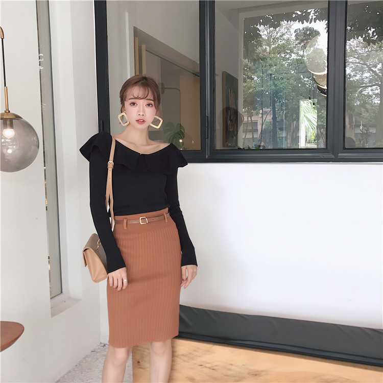 EW20273 Elegant Skirt Brown
