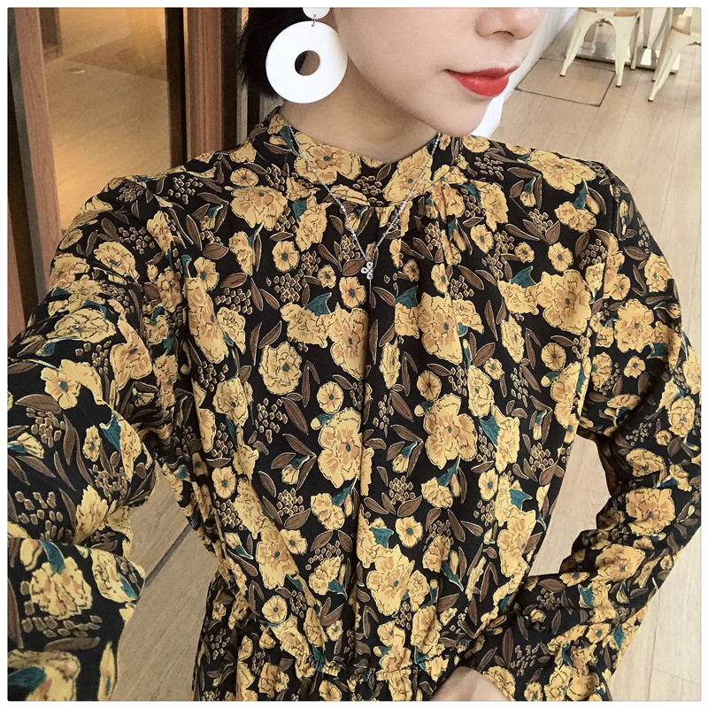 EW20285 Floral Dress Yellow