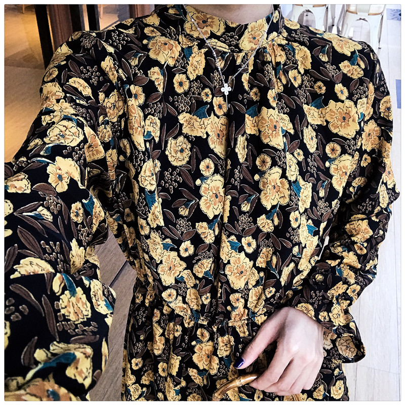 EW20285 Floral Dress Yellow