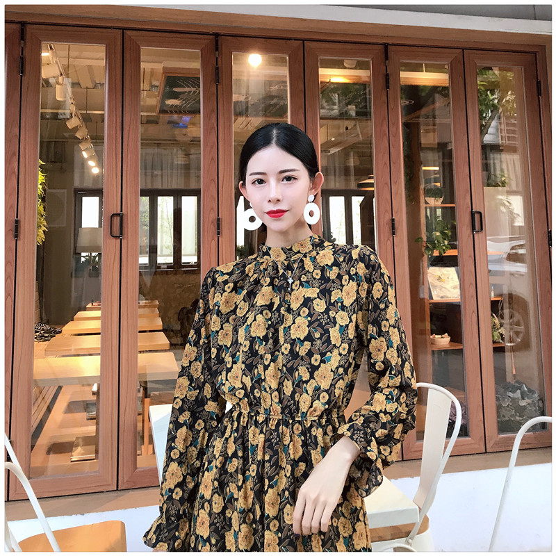 EW20285 Floral Dress Yellow